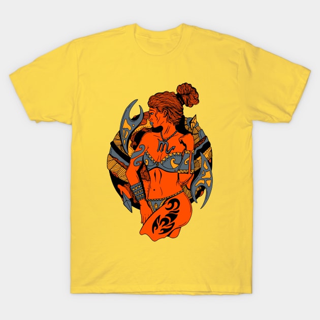 Orangrey Scorpio Beauty T-Shirt by kenallouis